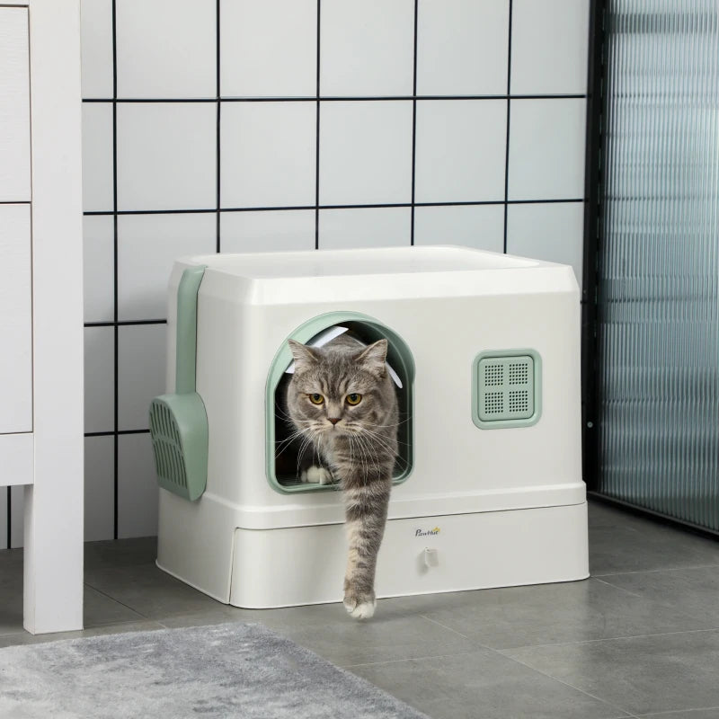 PawHut Kattenbak met hoes
