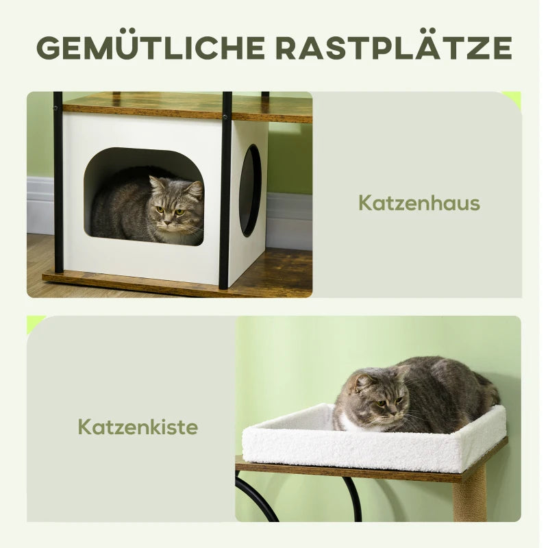 PawHut Krabpaal, 4 Niveaus